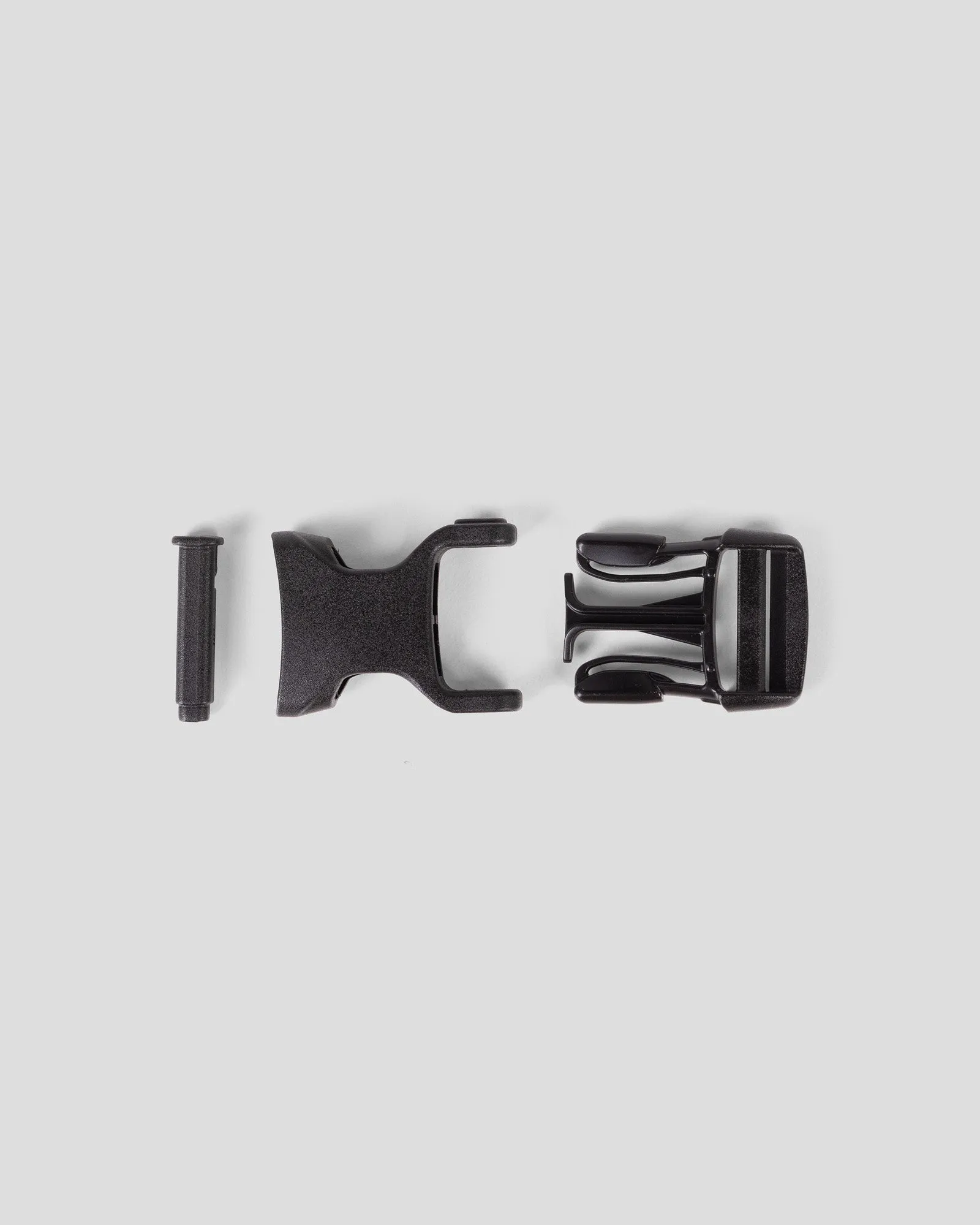 20mm Buckle Repair Kit - Single Adjust - Black