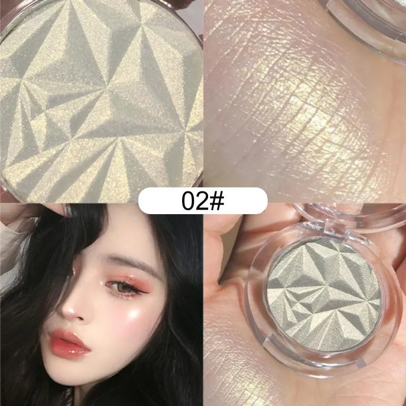 3 Colors Highlighter Powder Polvo De Hadas Glitter Powder Shimmer Contour Blush Powder Makeup For Face Body Highlight Make Up