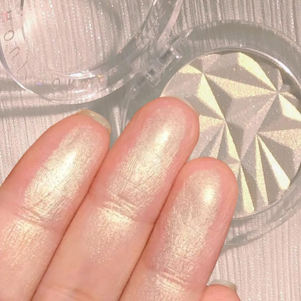 3 Colors Highlighter Powder Polvo De Hadas Glitter Powder Shimmer Contour Blush Powder Makeup For Face Body Highlight Make Up