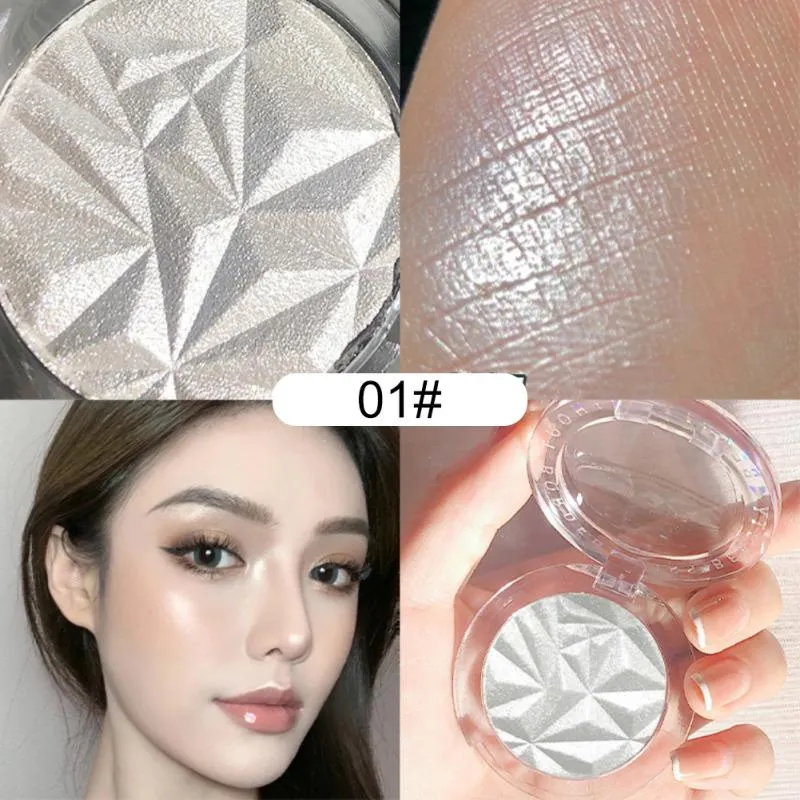 3 Colors Highlighter Powder Polvo De Hadas Glitter Powder Shimmer Contour Blush Powder Makeup For Face Body Highlight Make Up