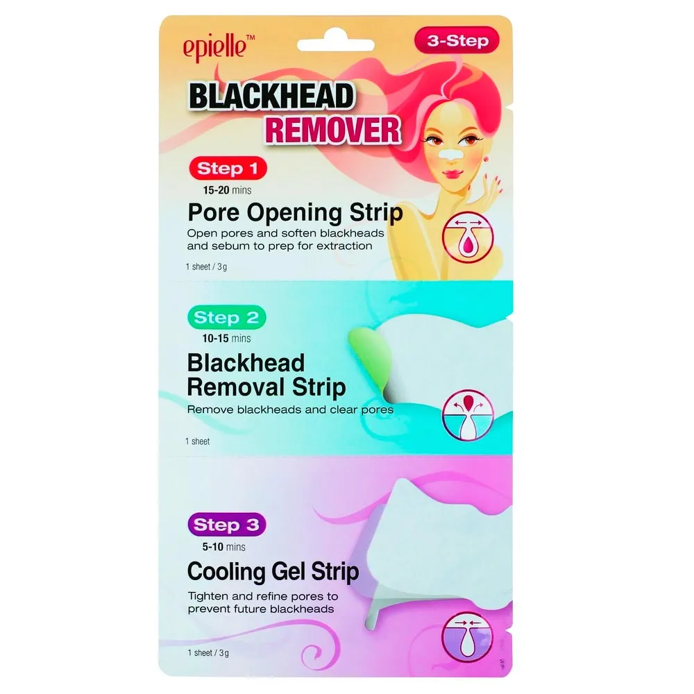 3 Pack Nose Strips Pore Cleansing Blackhead Remover Peel Off Mask Nose Sticker