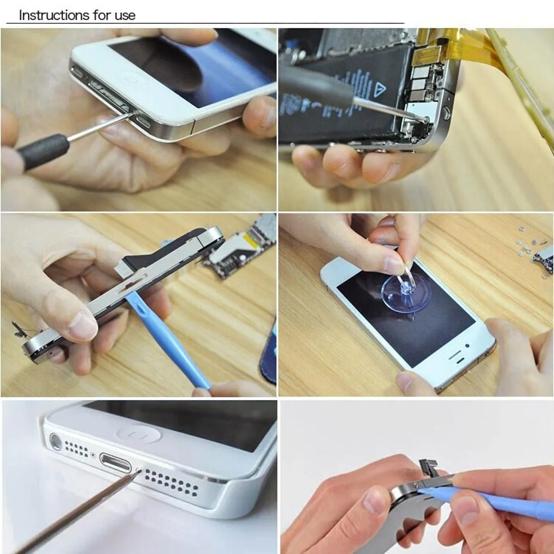 9-in-1 Iphone Repair Tool Kit for 6 / 6s / 5 / 5s - Professional Screwdriver Set