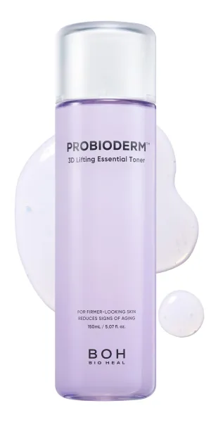 BIOHEAL BOH Probioderm™ 3D Lifting Essential Toner 5.07 fl oz (150 ml) | Skin Tightening Toner with 17-Peptide Complex for Firmness & Elasticity | Hydrating & Lifting Face Toner for Daily Skincare