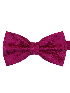DCLIC Classic Paisley Bow Tie - Magenta