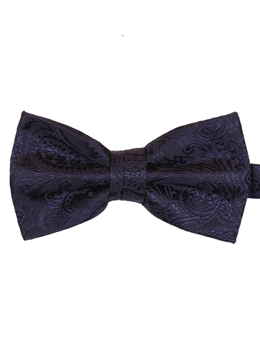 DCLIC Classic Paisley Bow Tie - Navy
