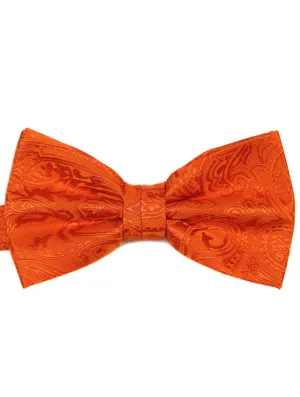 DCLIC Classic Paisley Bow Tie - Orange