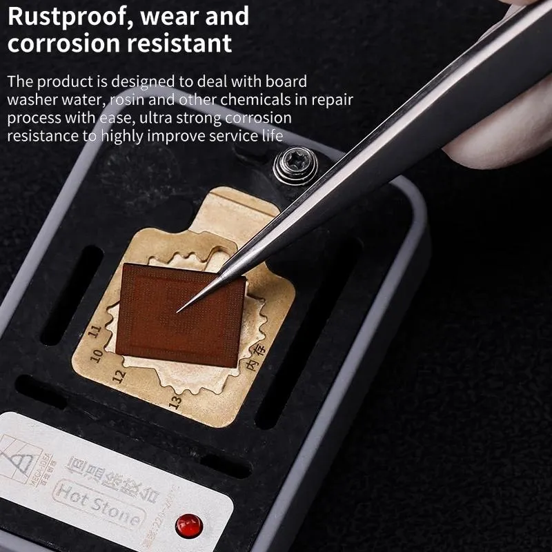 Extra Sharp Stainless Steel Pointed Tweezers by Qianli Ineezy Yx