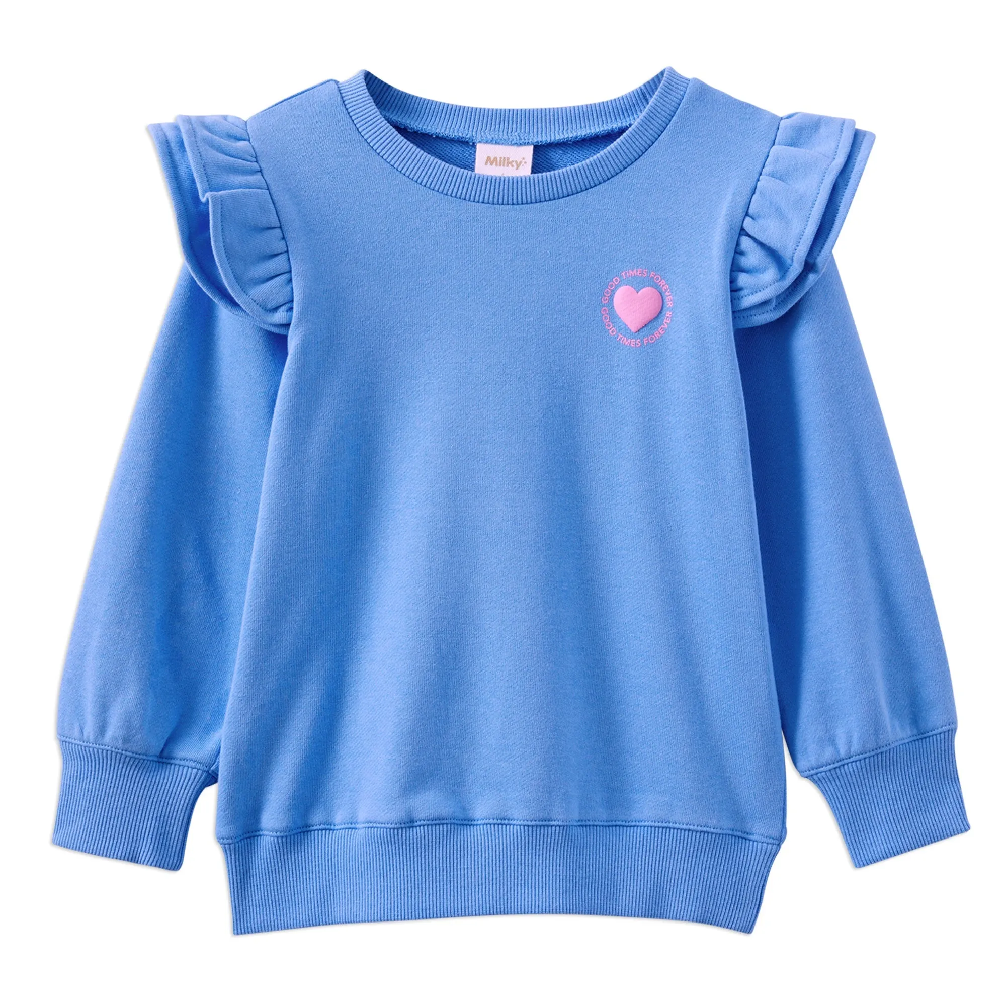 Milky Blue Detail Sweat
