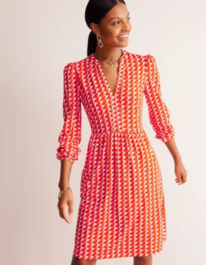 Naomi Relaxed Jersey Dress-Blaze Orange, Birdie