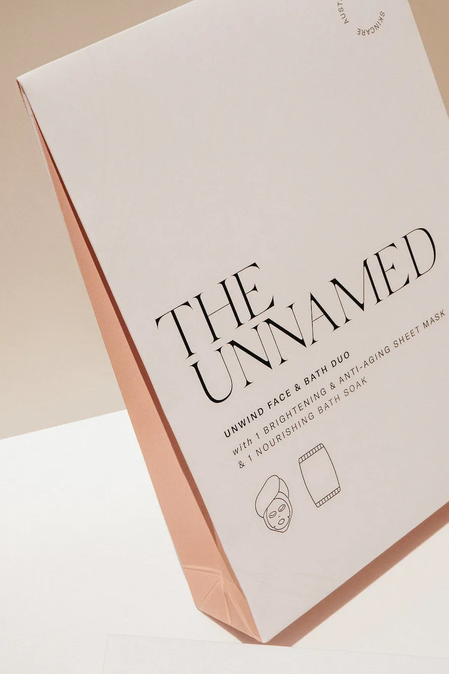 THE UNNAMED Unwind Face & Bath Duo