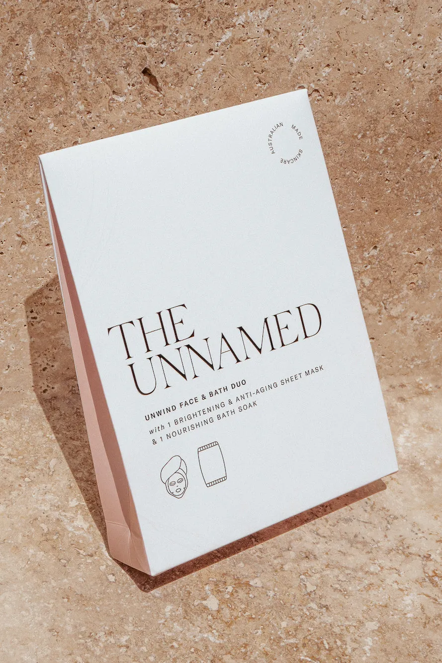 THE UNNAMED Unwind Face & Bath Duo